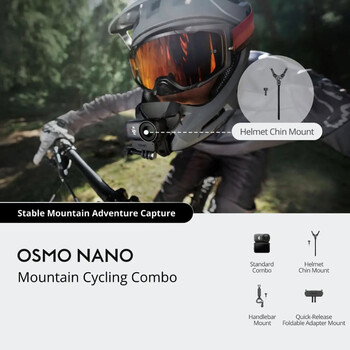 Экшн-камера DJI Osmo Nano Mountain Cycling Combo (64 ГБ),  Модель: Mountain Cycling Combo, Объем памяти: 64 ГБ