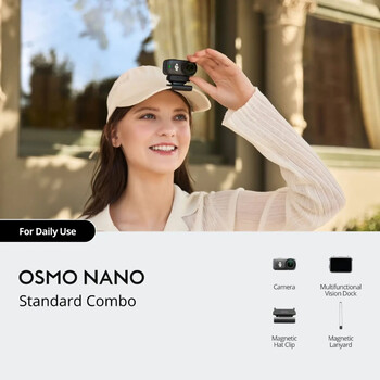 Экшн-камера DJI Osmo Nano Standard Combo (64 ГБ),  Модель: Standard Combo, Объем памяти: 64 ГБ
