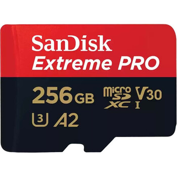 Карта памяти SanDisk Extreme PRO microSDXC™ UHS-I - 256 ГБ, Объем: 256 ГБ