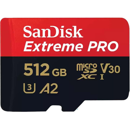Карта памяти SanDisk Extreme PRO microSDXC™ UHS-I - 512 ГБ, Объем: 512 ГБ