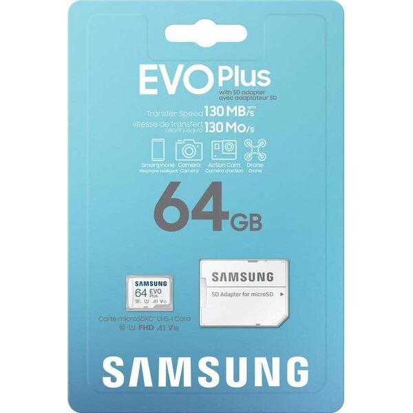 Карта памяти Samsung microSD EVO Plus 64 ГБ, изображение 7